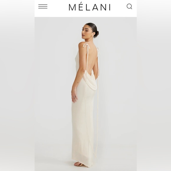 MÉLANI THE LABEL - CRISTINA GOWN - PEARL WHITE - Picture 9 of 9